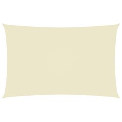 Sonnensegel Oxford-Gewebe Rechteckig 4x7 m Creme