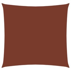 Sonnensegel Oxford-Gewebe Quadratisch 5x5 m Terrakottarot