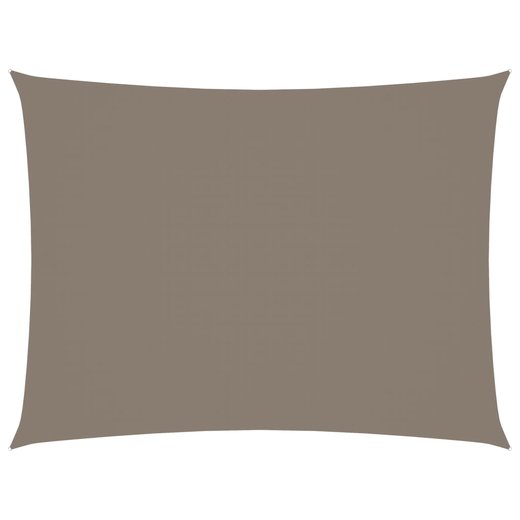Sonnensegel Oxford-Gewebe Rechteckig 6x7 m Taupe