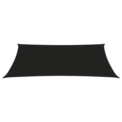 Sonnensegel Oxford-Gewebe Rechteckig 4x6 m Schwarz
