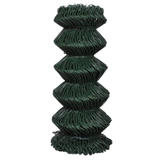 Maschendrahtzaun Stahl 0,8x25 m Grn