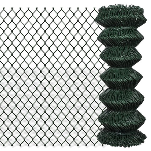 Maschendrahtzaun Stahl 1x25 m Grn