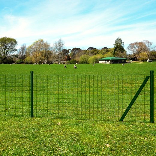 Gitterzaun-Satz Gitterzaun Gartenzaun Maschendraht 10 x 1,5m