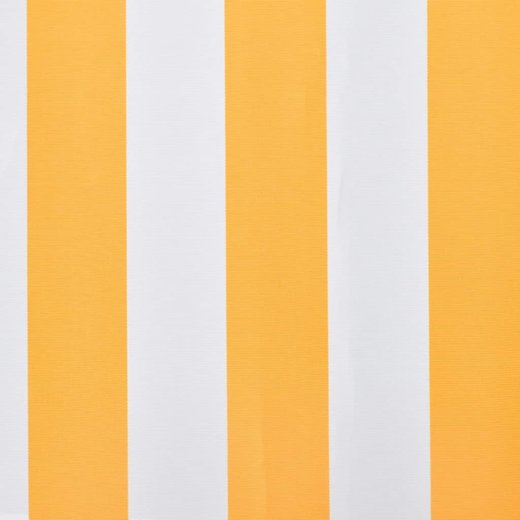 Markisenbespannung Canvas Sonnenblumengelb & Wei 6x3 m