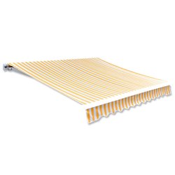 Markisenbespannung Canvas Sonnenblumengelb & Wei 6x3 m
