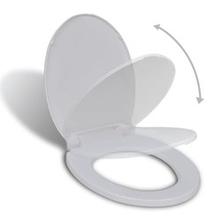 Toilettensitz mit Absenkautomatik Oval Wei