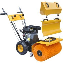 Schneefrse und Kehrmaschine Kombigert Set Benzin 6,5 PS