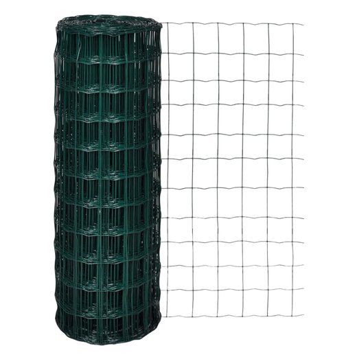 Eurozaun Stahl 10 x 1,7 m Grn