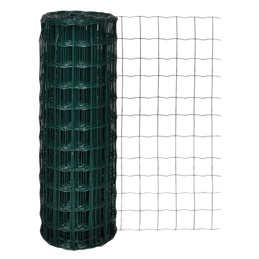 Eurozaun Stahl 25 x 1,7 m Grn