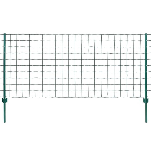 Metallzaun Stahl 20 x 1,5 m Grn