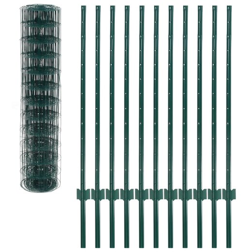 Metallzaun Stahl 20 x 1,2 m Grn