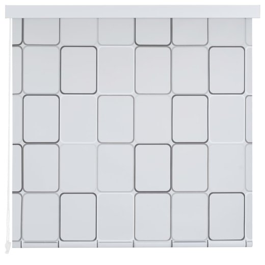 Duschrollo 160 x 240 cm Quadratmuster