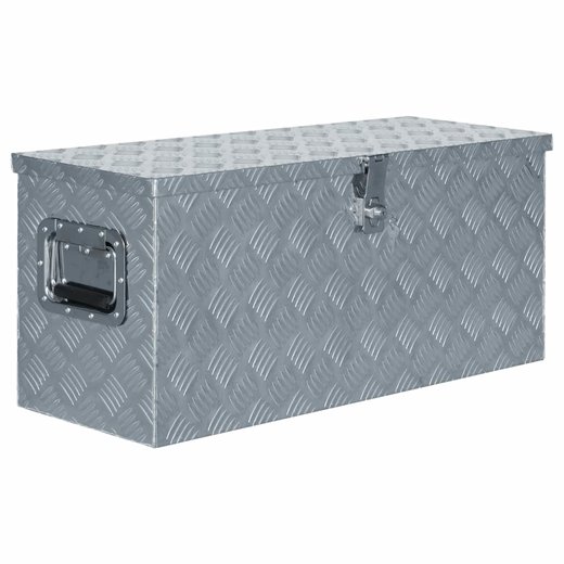 Aluminiumkiste 803035 cm Silbern