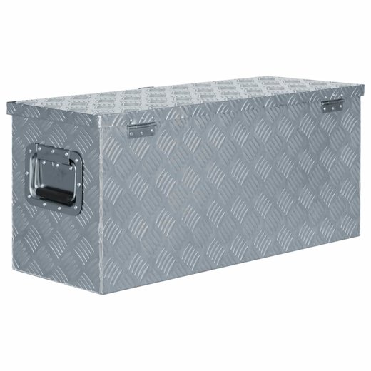 Aluminiumkiste 803035 cm Silbern