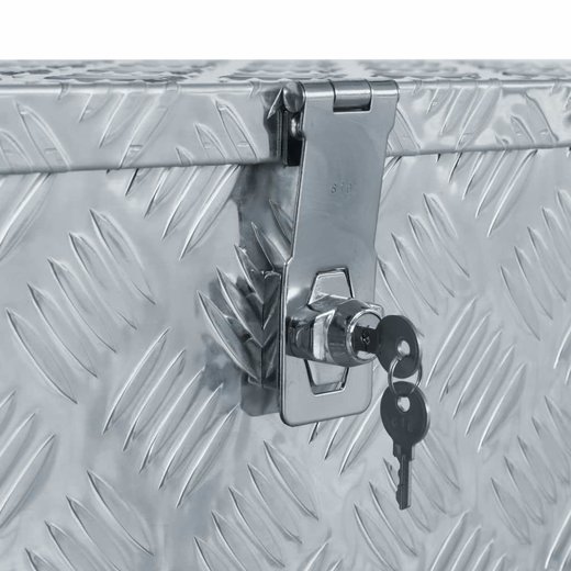 Aluminiumkiste 803035 cm Silbern