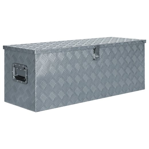 Aluminiumkiste 110,538,540 cm Silbern