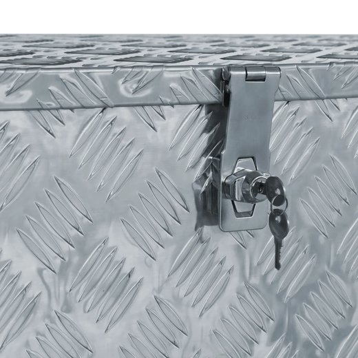 Aluminiumkiste 110,538,540 cm Silbern