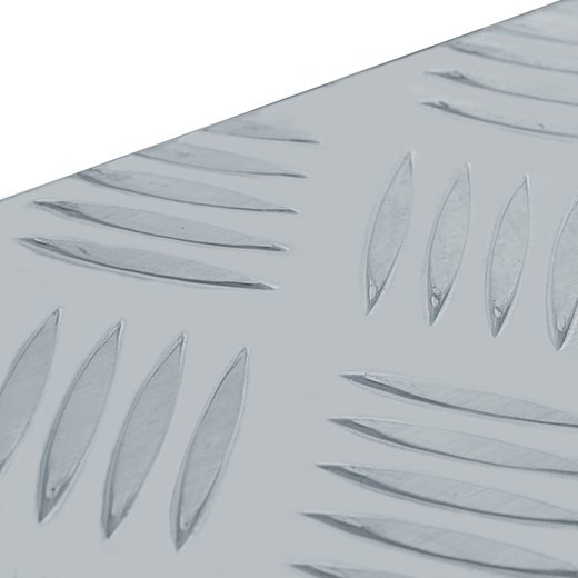 Aluminiumkiste 110,538,540 cm Silbern