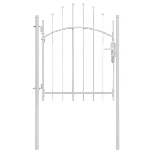 Gartentor Stahl 1x1,75 m Wei