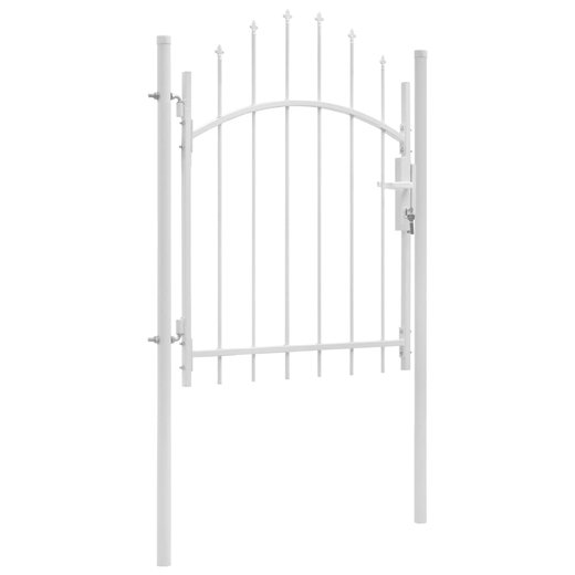 Gartentor Stahl 1x1,75 m Wei
