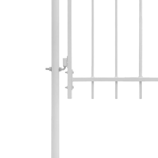 Gartentor Stahl 1x1,75 m Wei