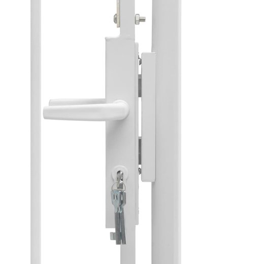 Gartentor Stahl 1x1,75 m Wei