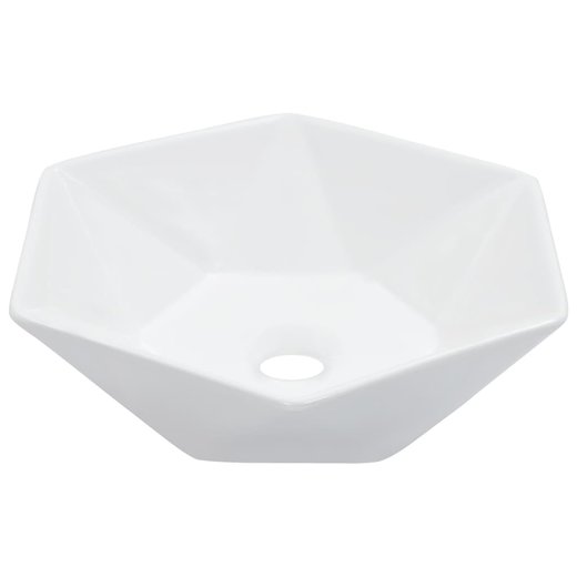Waschbecken 41 x 36,5 x 12 cm Keramik Wei