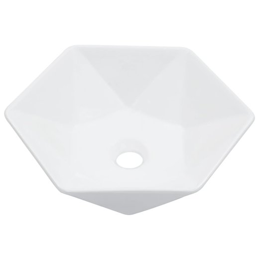 Waschbecken 41 x 36,5 x 12 cm Keramik Wei