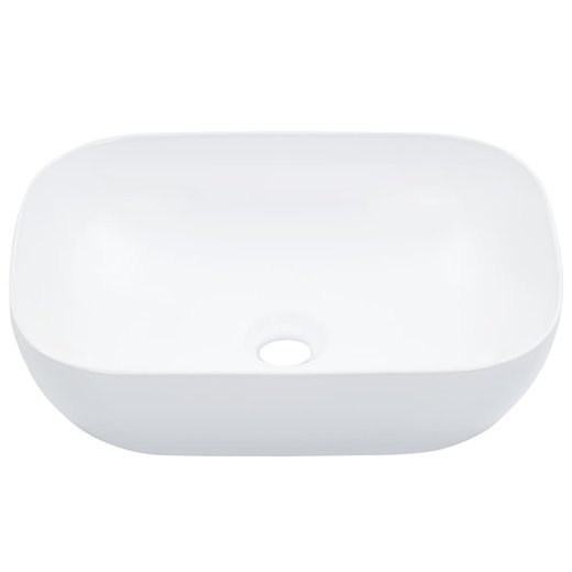 Waschbecken 45,5 x 32 x 13 cm Keramik Wei