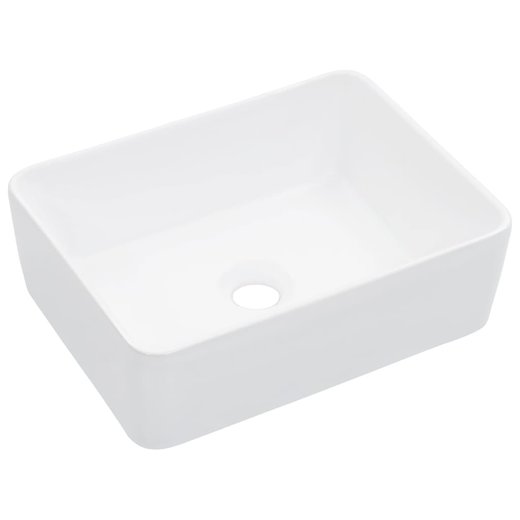 Waschbecken 40 x 30 x 13 cm Keramik Wei