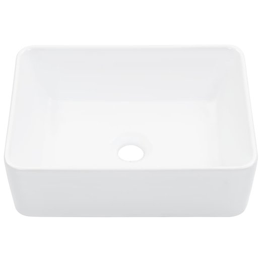 Waschbecken 40 x 30 x 13 cm Keramik Wei