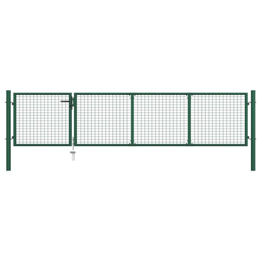 Gartentor Stahl 350 x 75 cm Grn