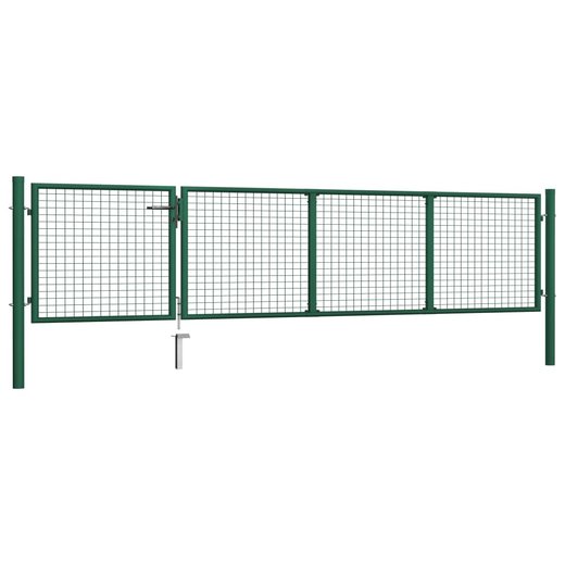 Gartentor Stahl 350 x 75 cm Grn