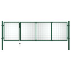 Gartentor Stahl 350 x 100 cm Grn
