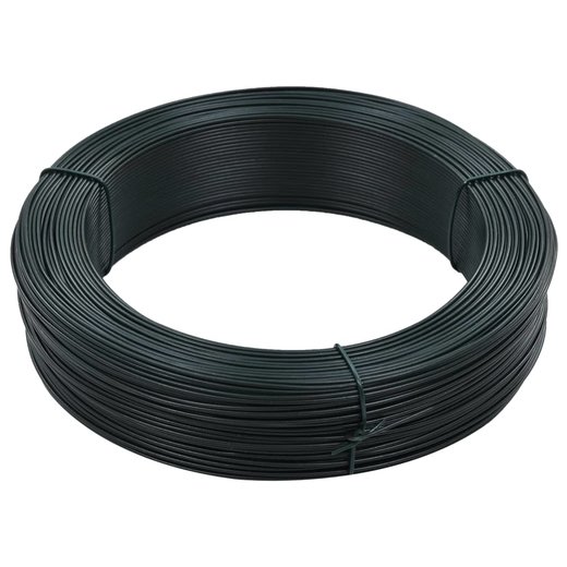 Zaun-Bindedraht 250 m 2,3/3,8 mm Stahl Schwarzgrn