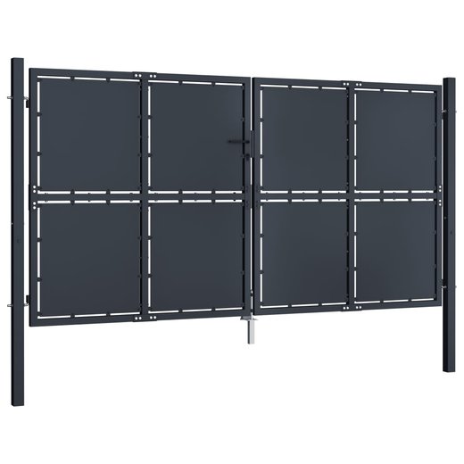 Gartentor Stahl 300200 cm Anthrazit