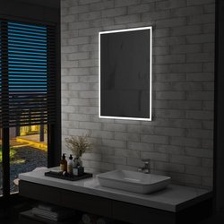 Badezimmer-Wandspiegel mit LED 60 x 80 cm