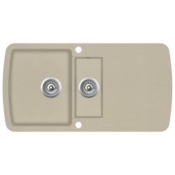 Granitsple Doppelbecken Beige