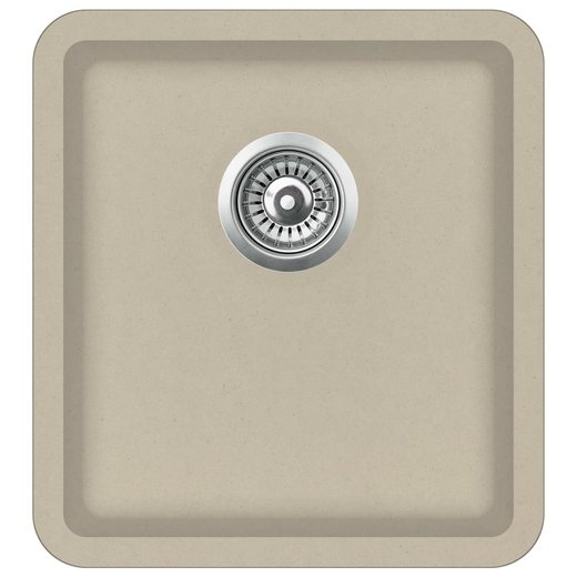 Granitsple Einzelbecken Beige