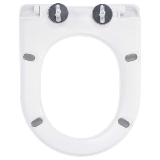 Toilettensitz mit Absenkautomatik und Quick-Release-Design Wei