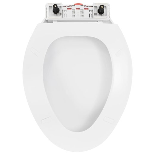 Toilettensitz mit Absenkautomatik und Quick-Release-Design Wei