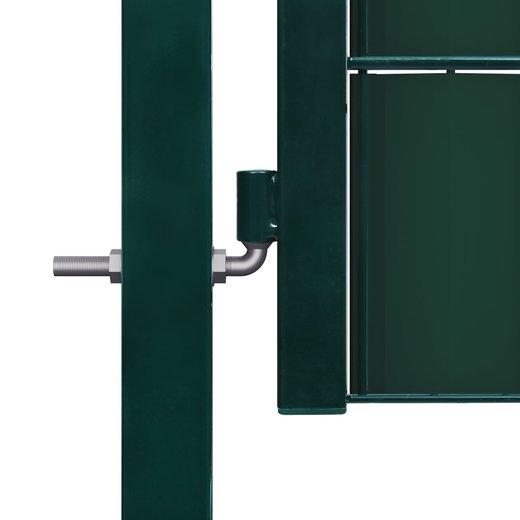 Zauntor PVC und Stahl 100x81 cm Grn