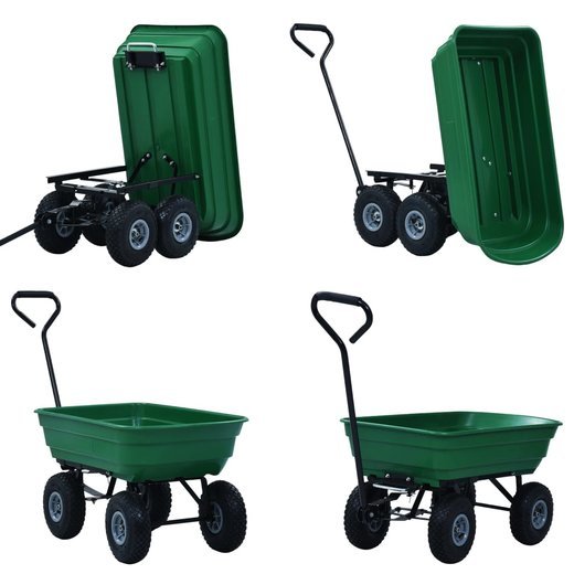 Garten-Kippwagen 300 kg 75 L Grn