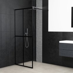 Duschwand f�r Walk-in Dusche Klares Sicherheitsglas...