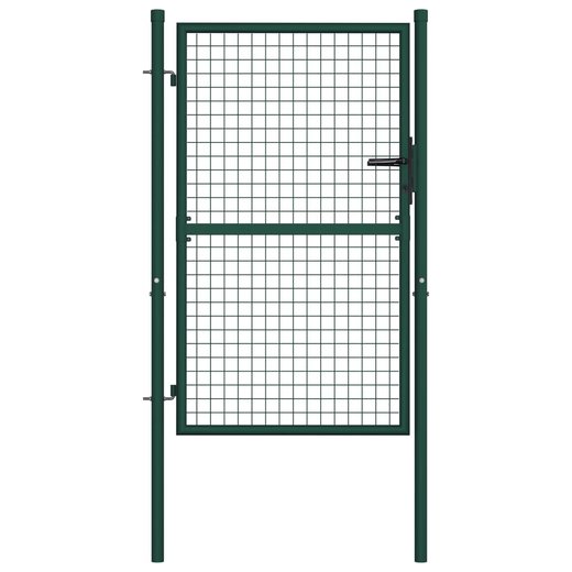 Zauntor Stahl 100 x 125 cm Grn