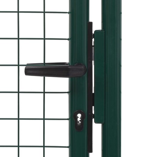 Zauntor Stahl 100 x 125 cm Grn