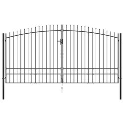 Doppelflgel-Gartentor mit Speerspitzen 400 x 248 cm