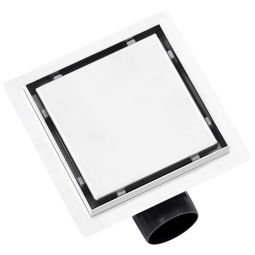 Duschablauf 2-in-1 Flacher und Flieseneinsatz-Deckel 12�12 cm