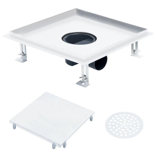 Duschablauf 2-in-1 Flacher und Flieseneinsatz-Deckel 2525 cm