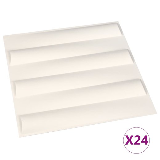 Wandpaneele 24 Stk. 3D 0,50,5 m 6 m